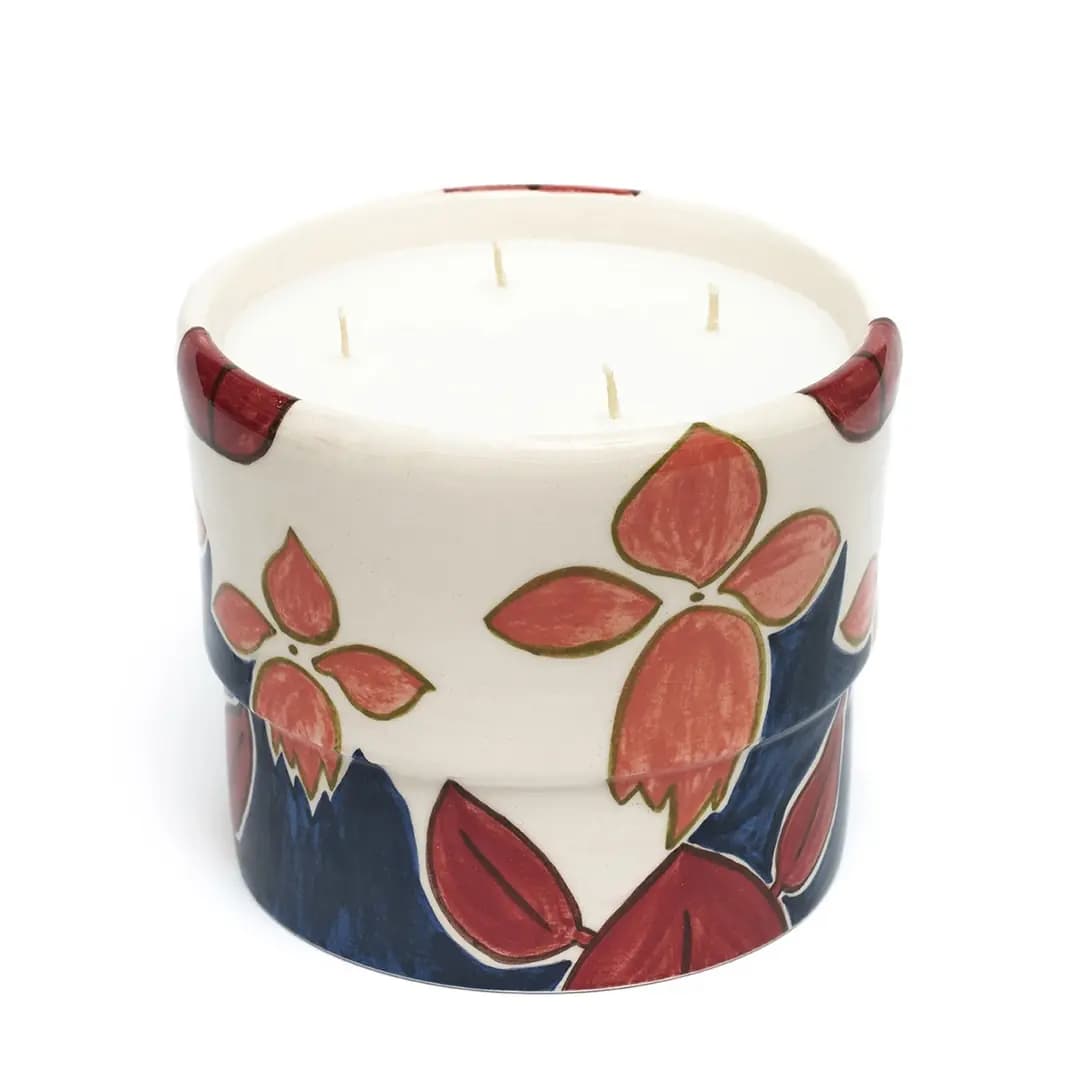 Kırmızı Summer Desenli Mum