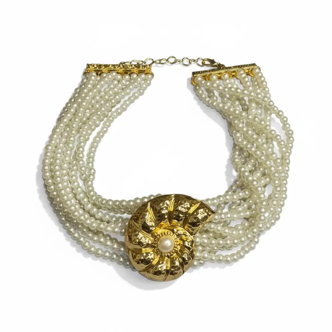 Ammonia Pearl Necklace