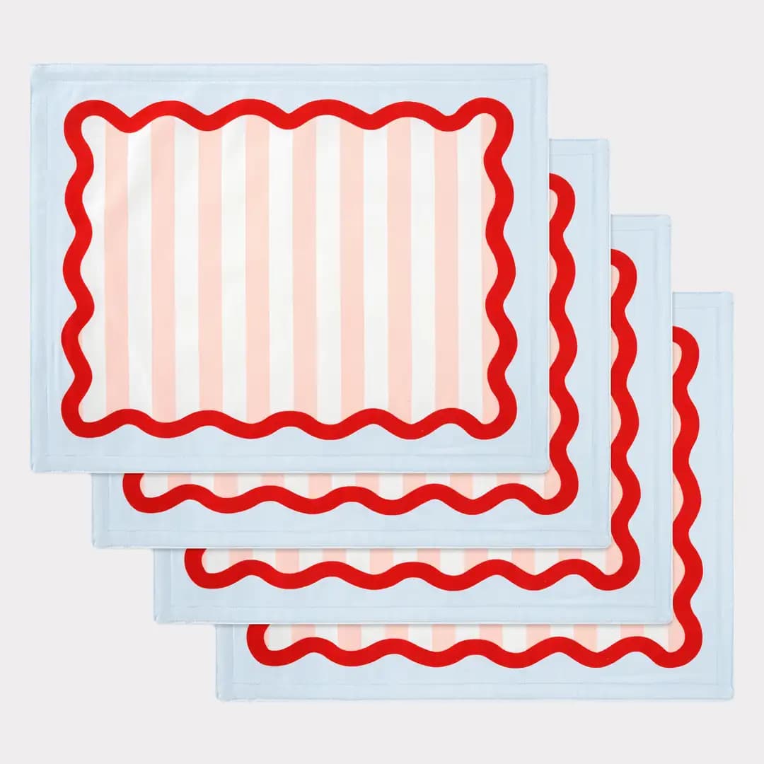 Rainbow Amerikan Servis 4 'lü Çift Yönlü - Mavi