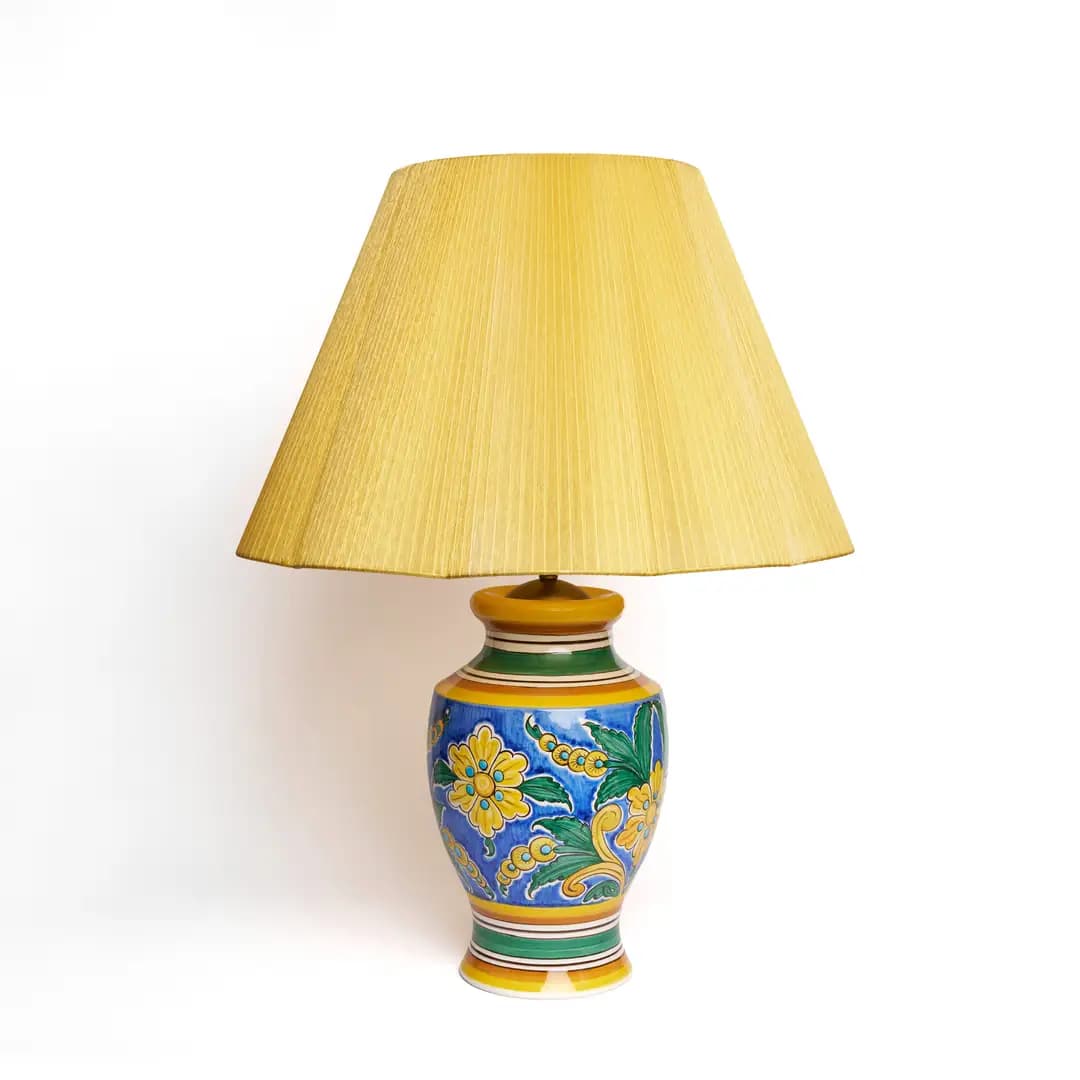 Çiçek Desenli Abajur